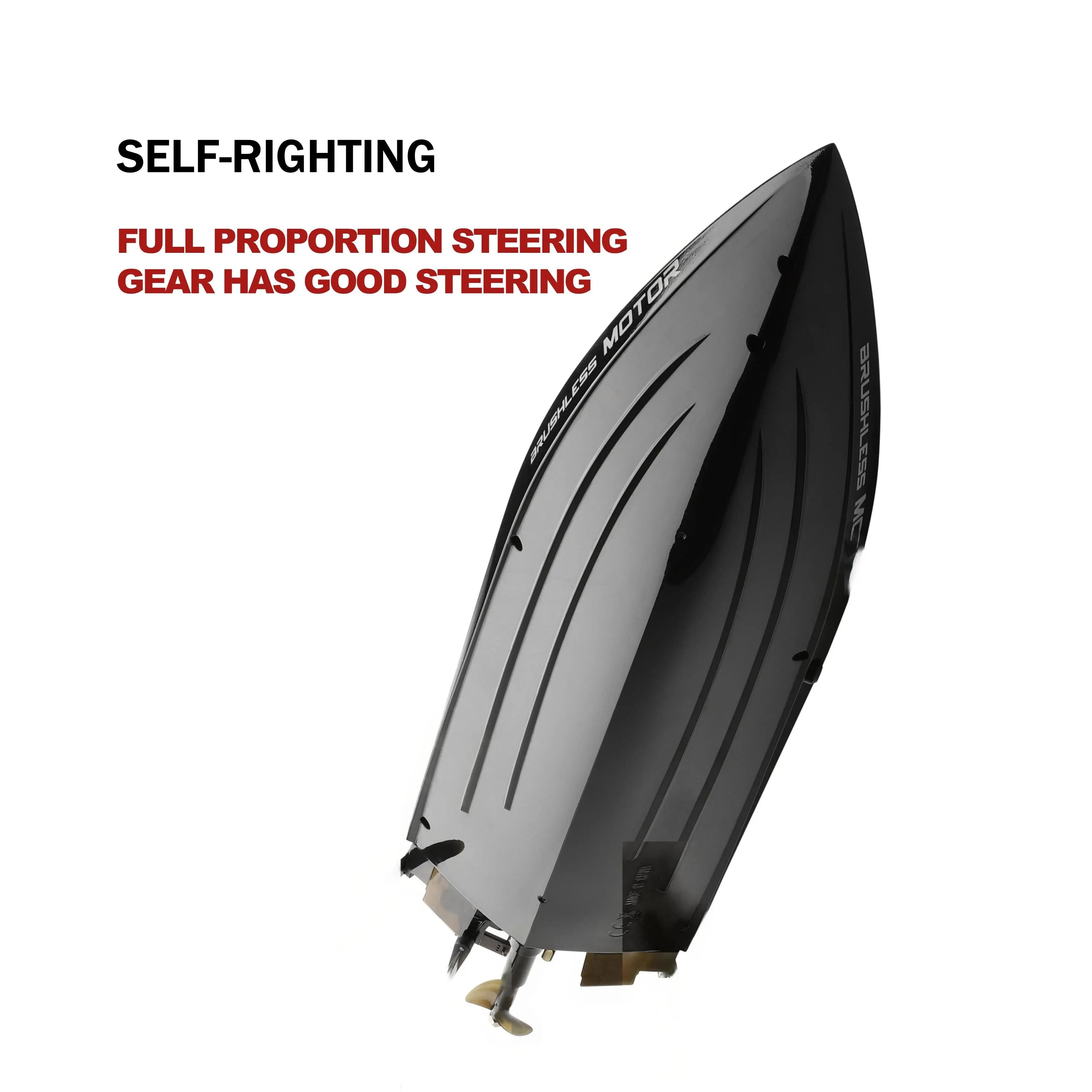 Remote Control Boat, 60KM/H High Speed RC Racing Boat for Kids and Teens PLAYPULSE