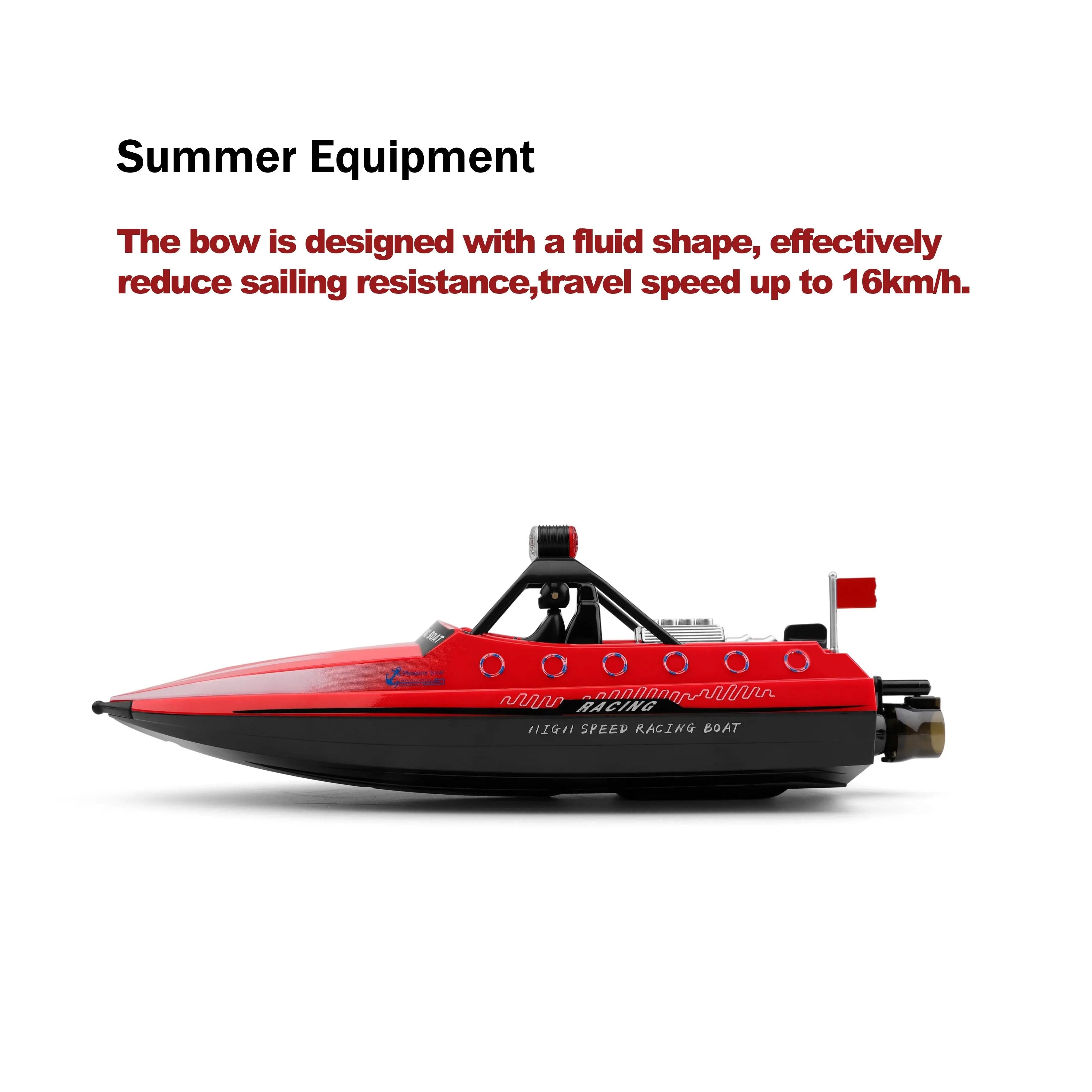 Cheap RC Boats for Sale with Led Lights, High-Speed Racing for Kids PLAYPULSE