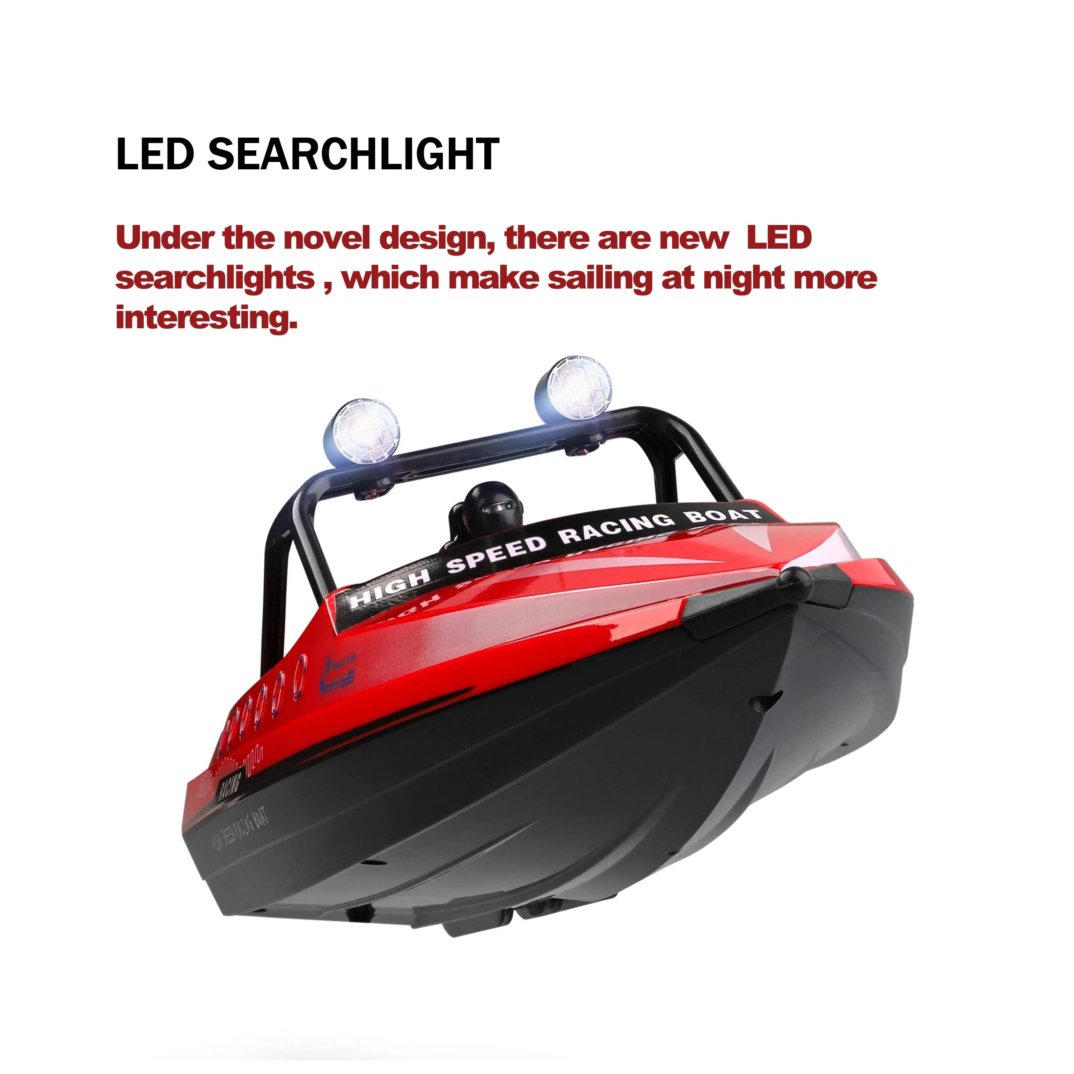 Cheap RC Boats for Sale with Led Lights, High-Speed Racing for Kids PLAYPULSE