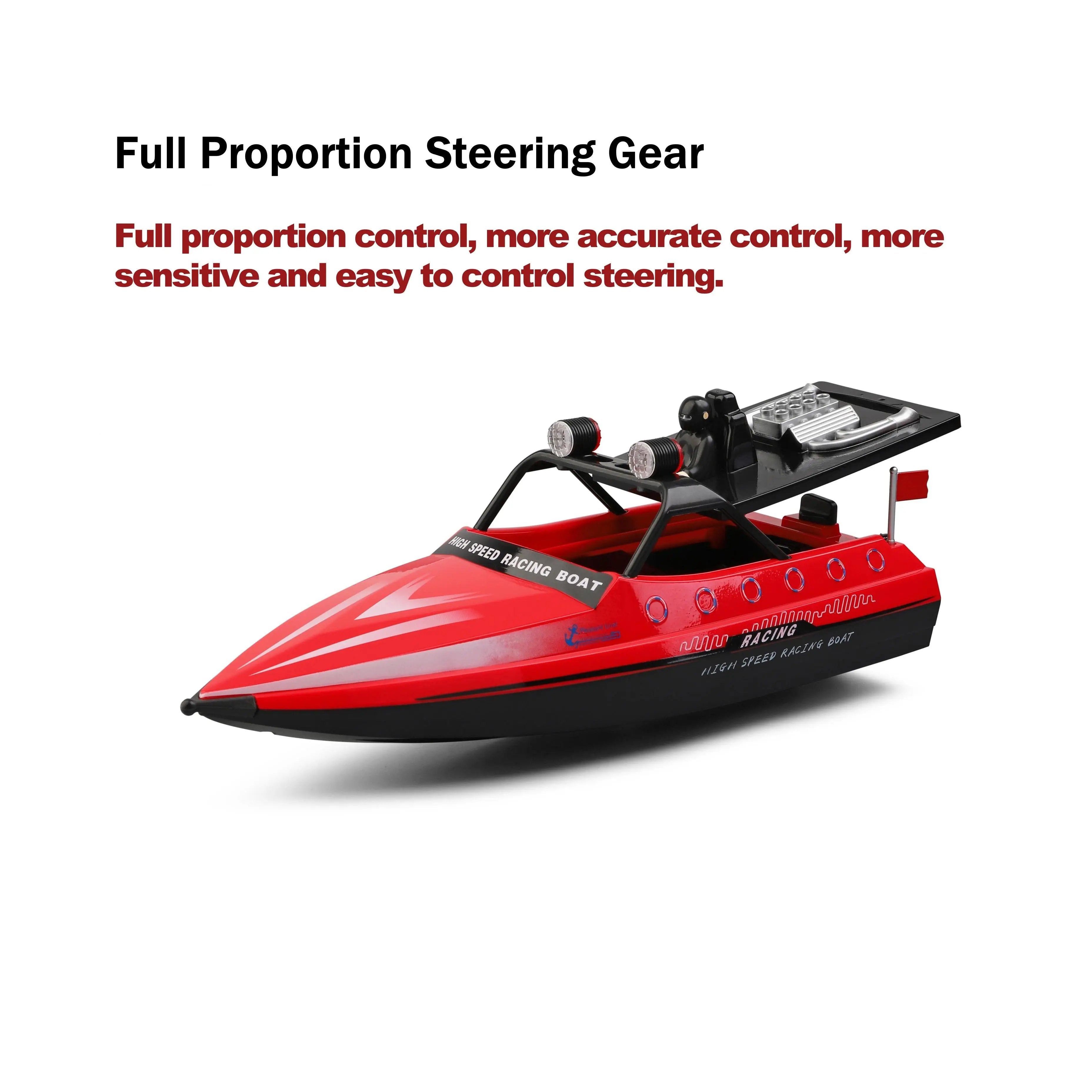 Cheap RC Boats for Sale with Led Lights, High-Speed Racing for Kids PLAYPULSE