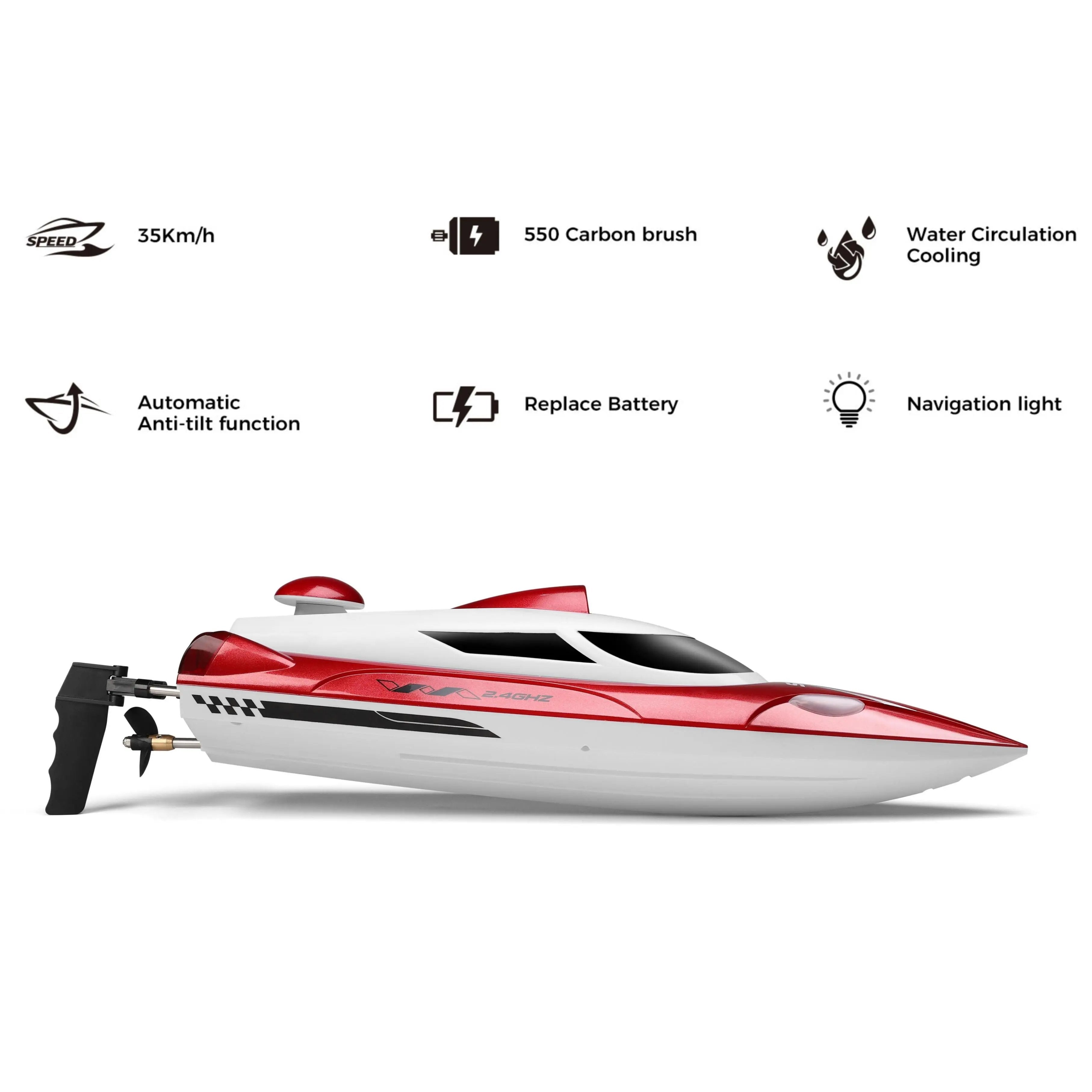 Speed RC Racing Speedboat Model, High-Performance Remote Control Boats for Kids & Teens - RC Cars | Remote Control Toys for Kids and Pets