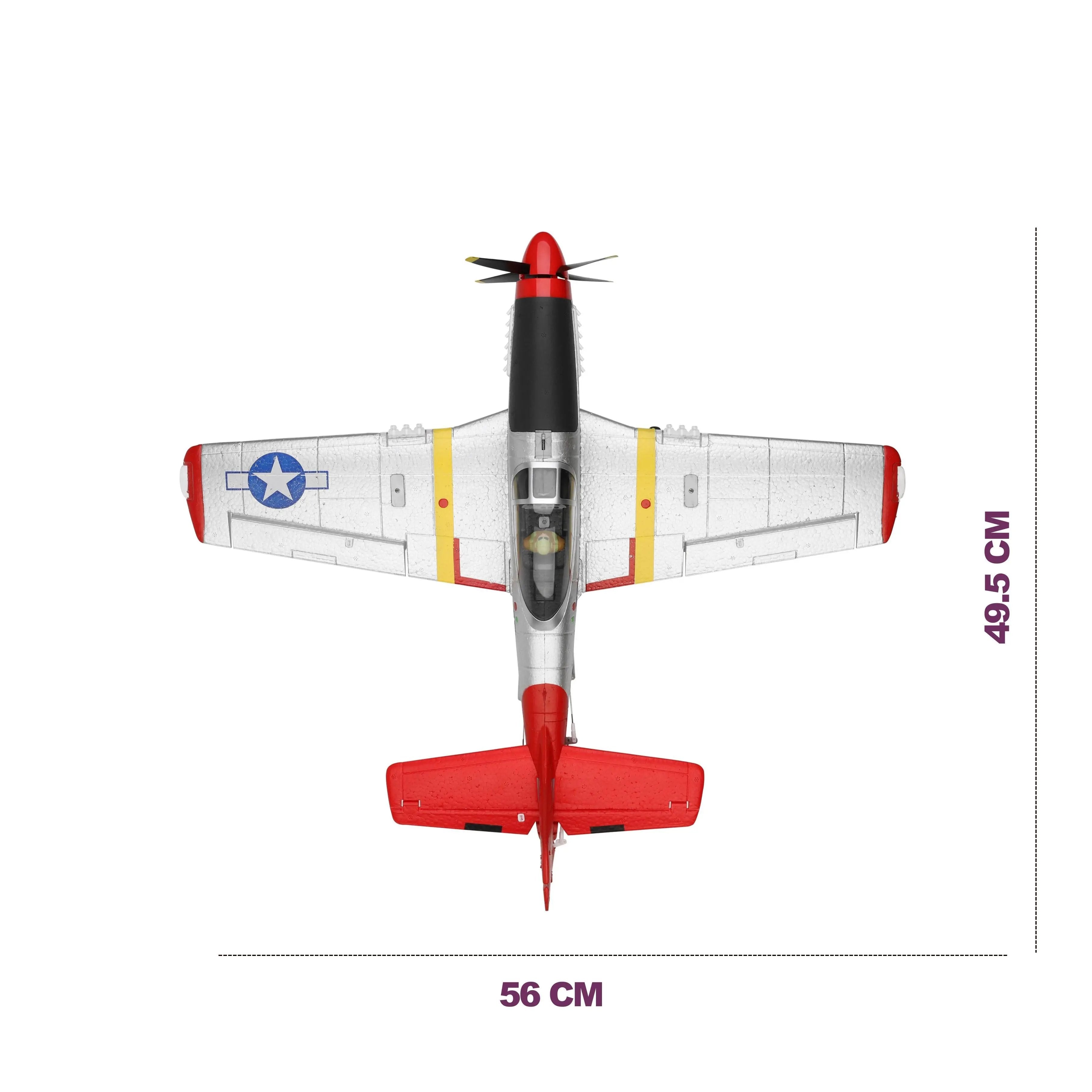 Large RC Aircraft 4 Channel RC Plane with 6G/3D Brushless System for WWII Simulation RC Cars | Remote Control Toys for Kids and Pets