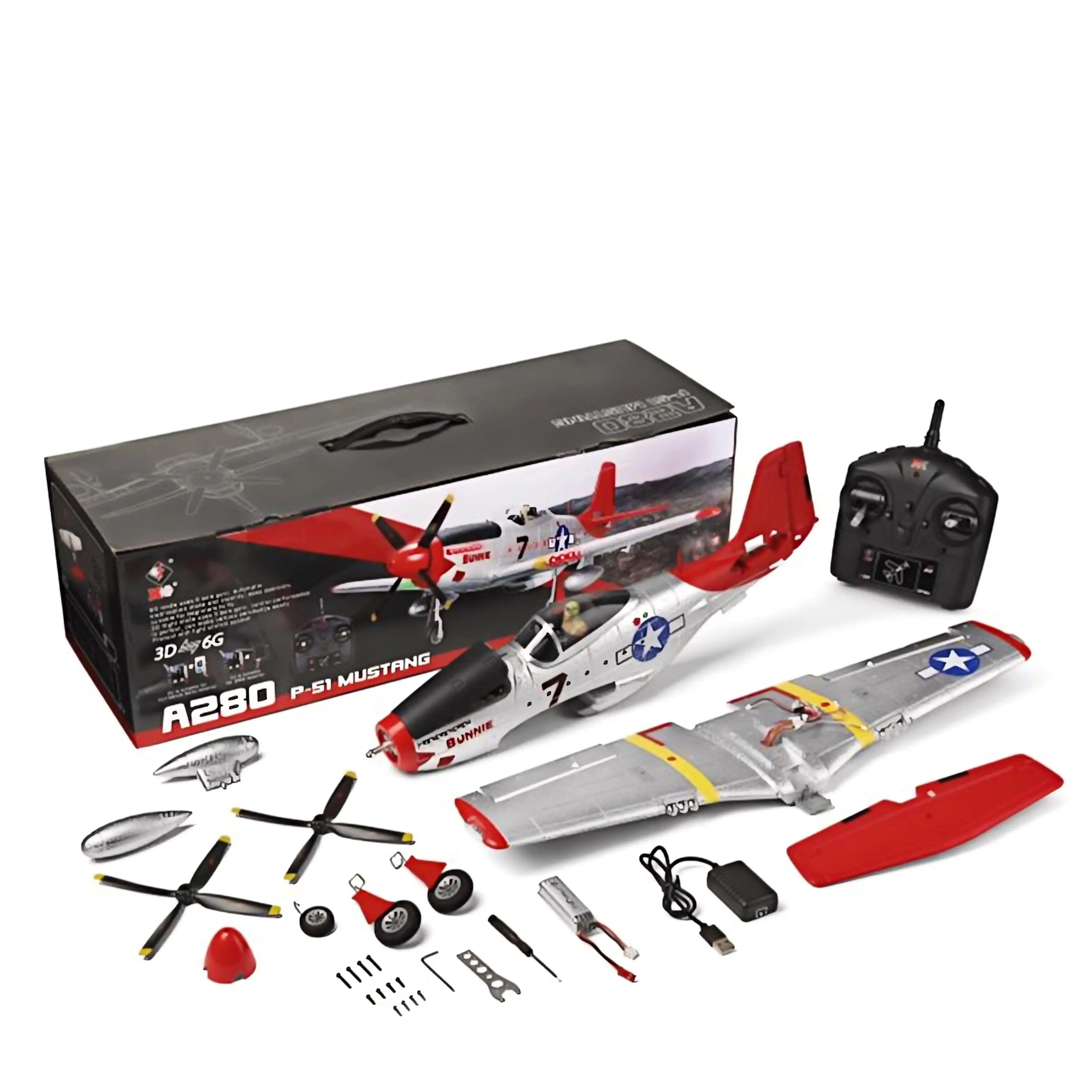 Large RC Aircraft 4 Channel RC Plane with 6G/3D Brushless System for WWII Simulation RC Cars | Remote Control Toys for Kids and Pets