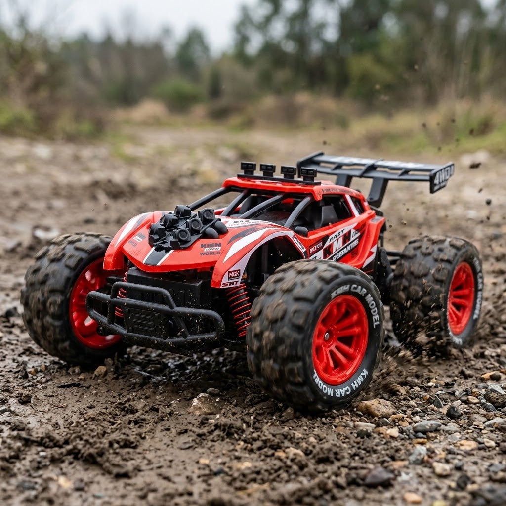 PlayPulseRC 8142 1:18 4WD Alloy RC Truck with Spray