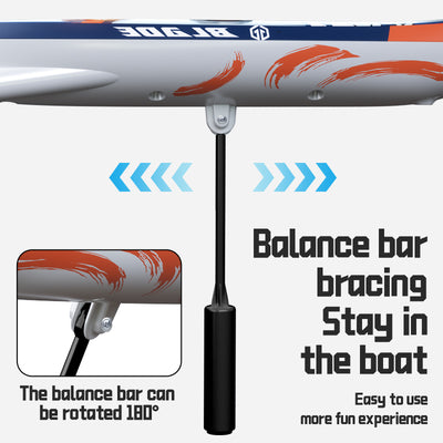 Remote Control racing sailboat with led lights balance bar bracing for stable and fun sailing experience